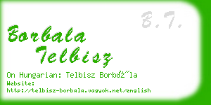 borbala telbisz business card